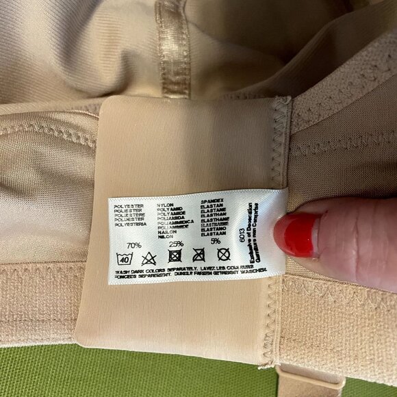 Glamorise Sport Beige No-Bounce Moisture Wicking Camisole Sports Bra 46F - Picture 8 of 8